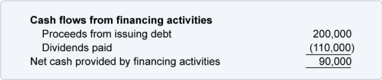 Cashflow from Financing Activities