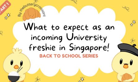 What to expect as an incoming University freshie in Singapore! (part 1 of the Back to School series)